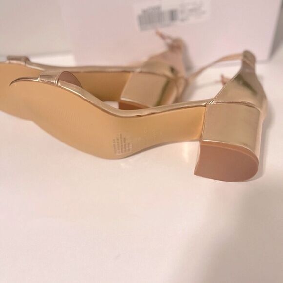 H Halston Women's Practical Block Heel Dress Sandals in Rose Gold Size 8.5and 9 - Picture 7 of 10